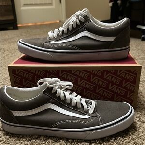 Vans Gray Old Skool Sneakers Iconic Design